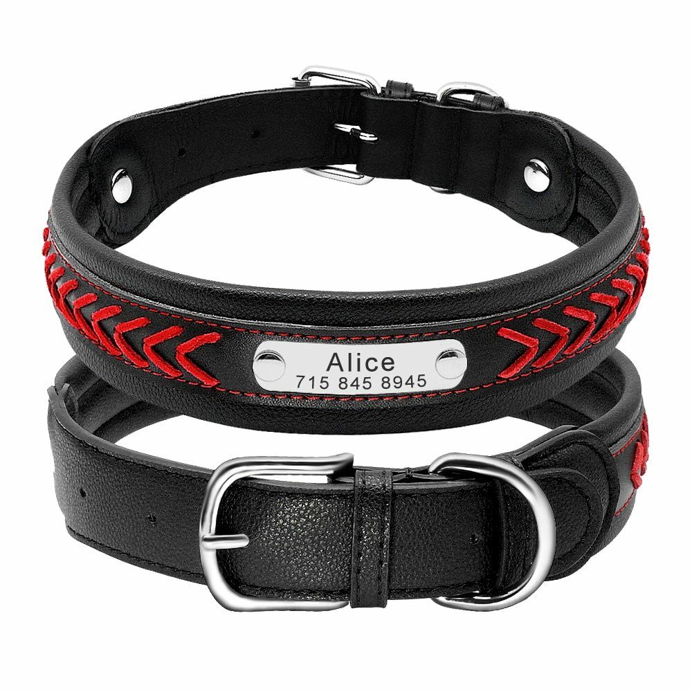 Personalized Leather Large Pet Collars