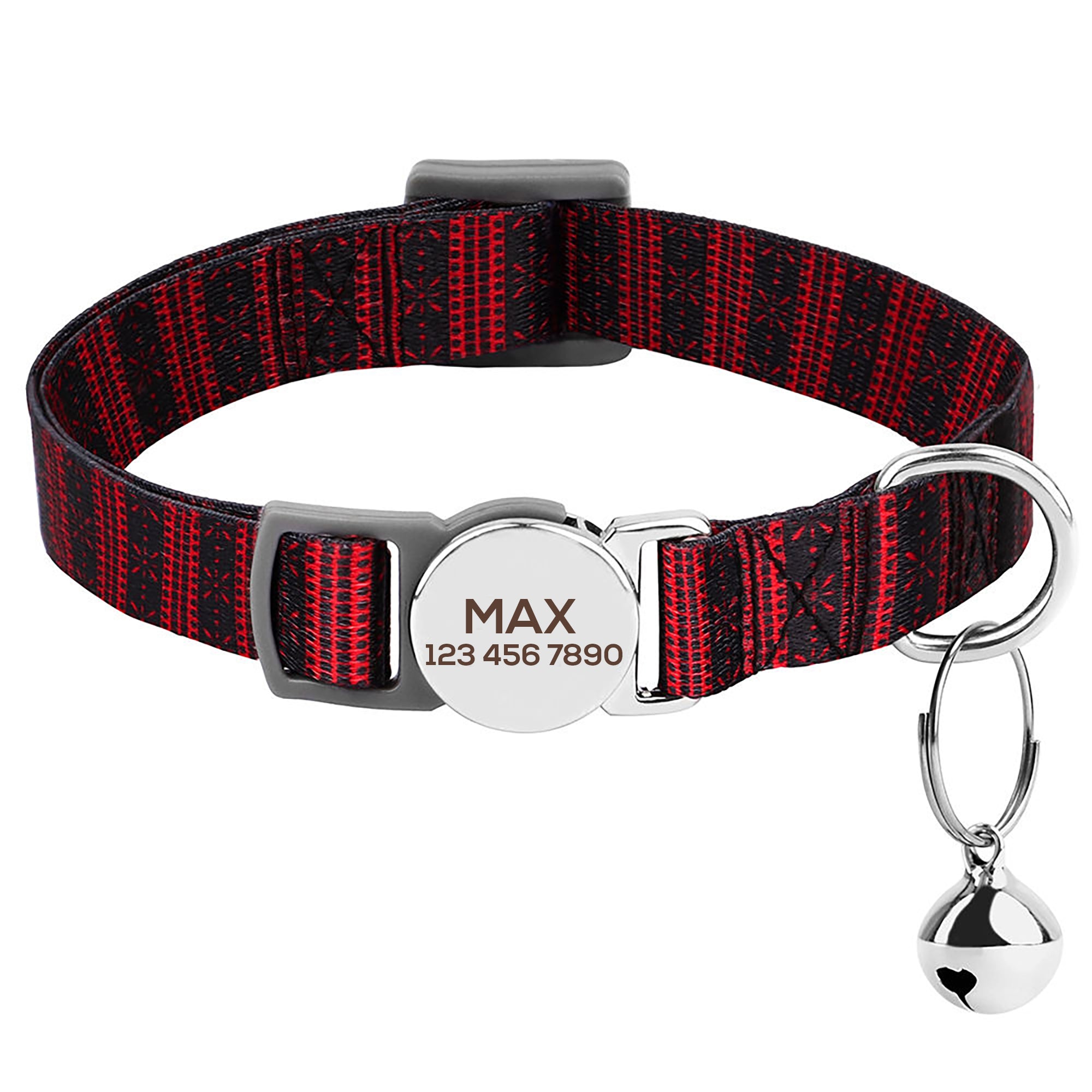 Cat neck sales belt with name