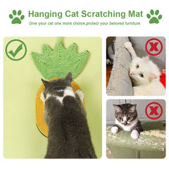 Pet Cat Scratching Mat Cute Kitten Scratcher Toy Accessories Sisal Cat Scratching Post Cats Claw Grinding Furniture Pet Supplies