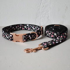 Floral Custom Dog Collar/Leash/Bowtie