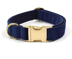 Custom Navy Blue Gold Personalized Dog Combo
