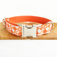 Biscuit Pattern Dog Collar/Leash/Bowtie