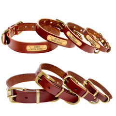 Genuine Leather Personalized Dog collar