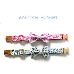 Floral Custom Dog Collar/Leash/Bowtie