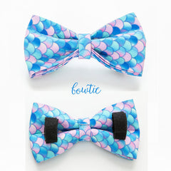 Personalized Mermaid Bow Tie Dog Collar Set