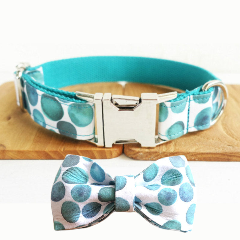 Personalized Bubble Dog Collar Set