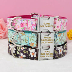 Floral Products Personalized Dog Collar