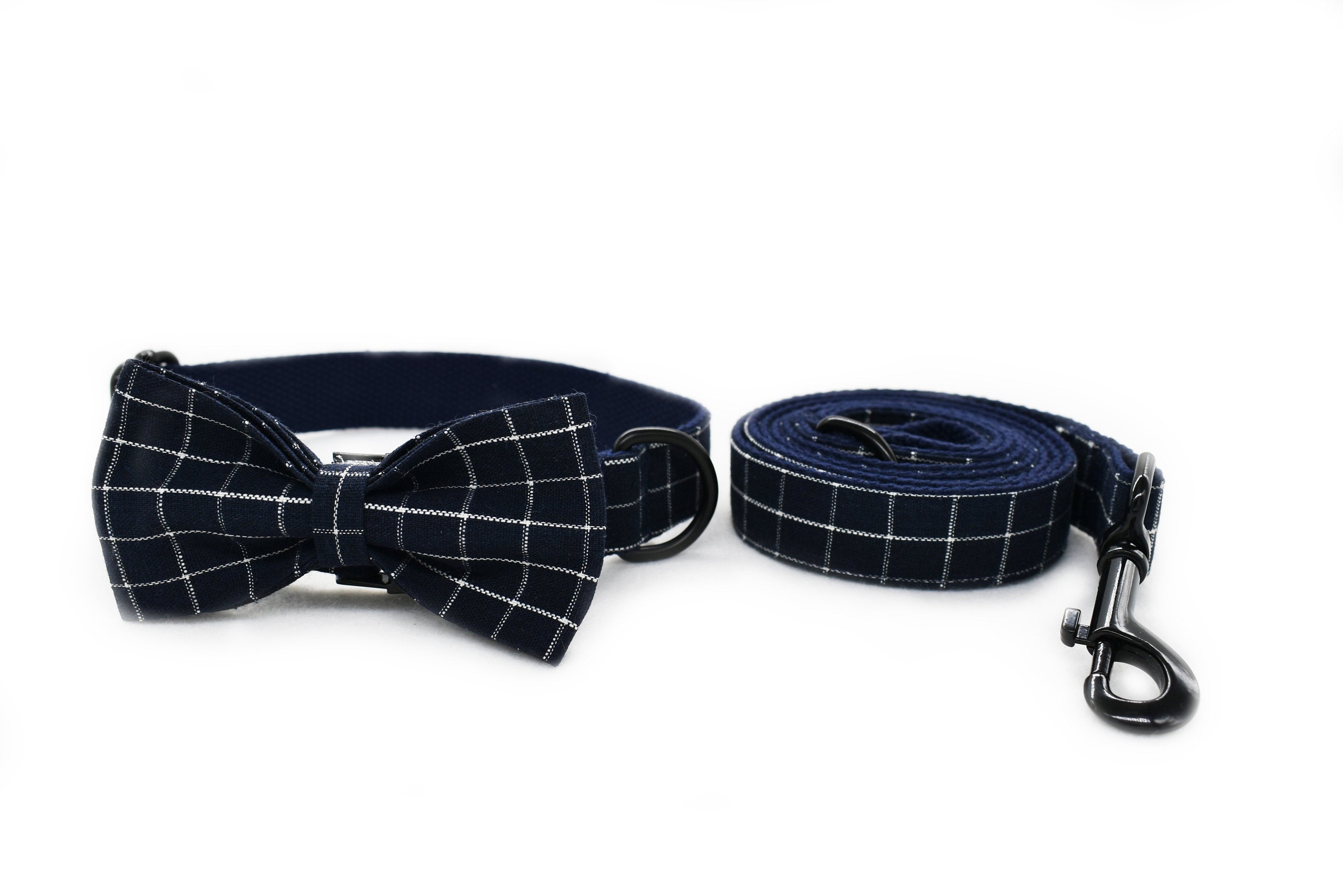 Blue/Gray Plaid Custom Collar different combo