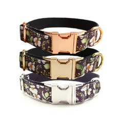 CHRYSANTHEMUM Personalized Dog Collar Set